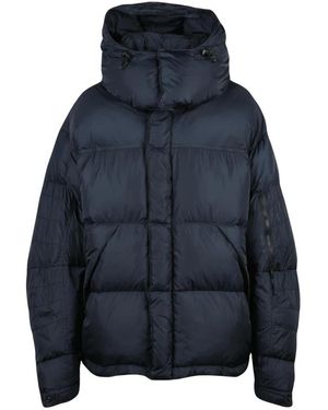 Aspesi Jassen ,Blauw ,Leer Pinguino Piumino