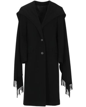 The Attico Single-Breasted Coats - Negro