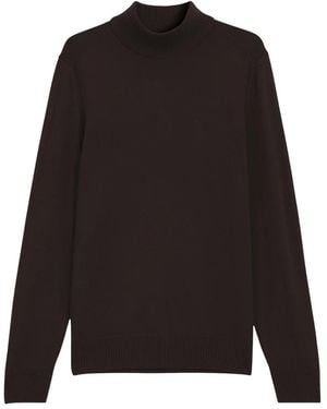 BOSS Pullover Met Col - Zwart