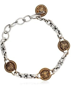Versace Brass Medusa Head Bracelet - Mettallic