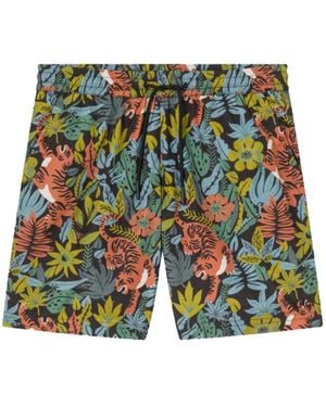 A.P.C. Tropisch bedruckte kurze bobby s - Grün