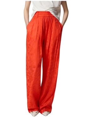 Pinko Wide Trousers - Red