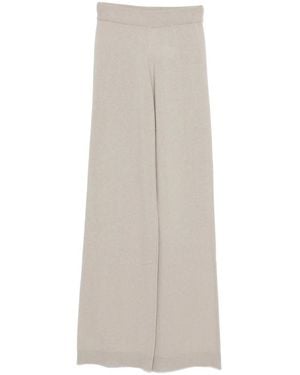 Allude Wide Trousers - Grey