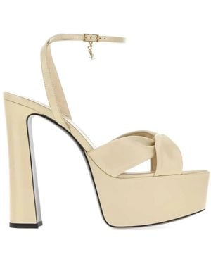 Saint Laurent Franciane Platform Sandal - Wit