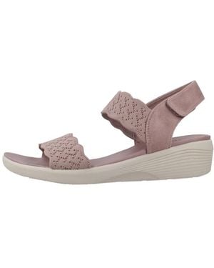 Skechers Schoenen ,Paars ,Stijlvolle Sleehakken Voor Vrouwen - Bruin