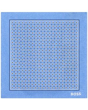HUGO Seidenbeutel Mit Print Und Logo - Blau
