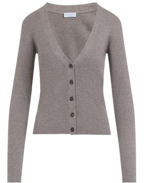 Brunello Cucinelli Cardigans - Grijs