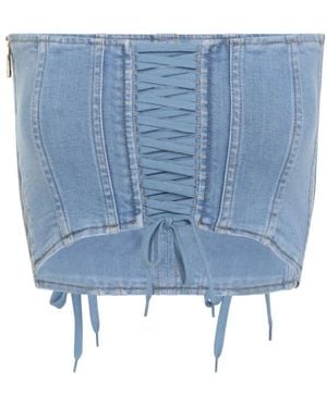 Elisabetta Franchi Sleeveless Tops - Blue