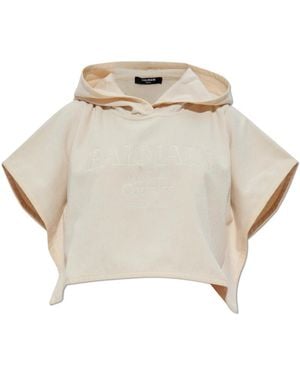 Balmain Katoenen Poncho - Naturel