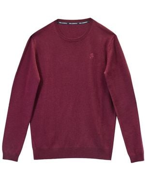KARL LAGERFELD Round-Neck Knitwear - Purple
