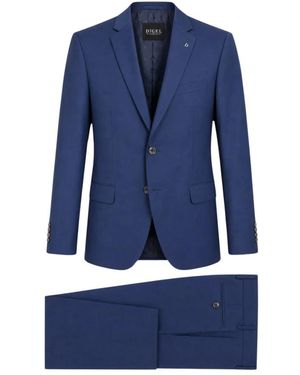 DIGEL Kostuums ,Blauw ,Leer Single Breasted Suits