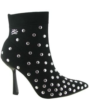 Karl Lagerfeld Pandara Embro Ankle Boot - Zwart