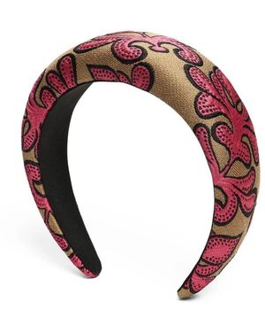 La DoubleJ Accessoires ,Roze ,Medici Haarband - Rood