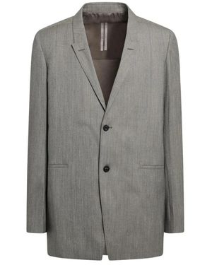Rick Owens Jassen ,Grijs ,Katoen Concordian Jacket