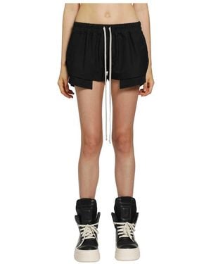 Rick Owens Short Shorts - Negro