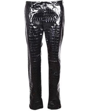Dolce & Gabbana Broeken ,Zwart ,Katoen Pantalone - Blauw