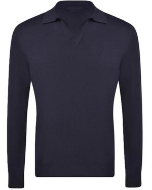 Paolo Fiorillo V-Neck Knitwear - Blue
