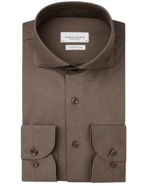 Profuomo Formal Shirts - Brown