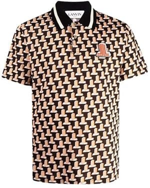 Lanvin Polo Shirts - Black