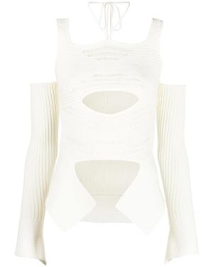 ANDREA ADAMO Long Sleeve Tops - Blanco