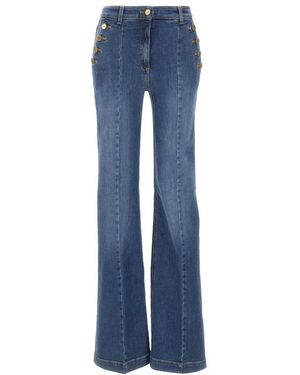 Elisabetta Franchi Flare Jeans - Blue