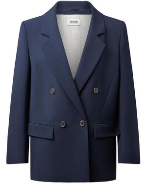 DRYKORN Jassen ,Blauw ,Leer Hadlow Blazer