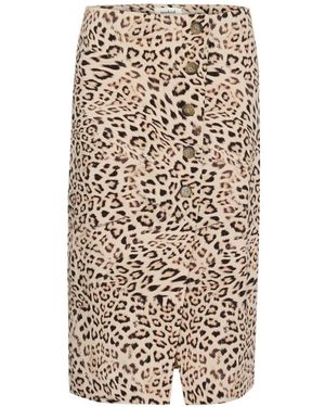 Soaked In Luxury Midi Skirts - Neutro