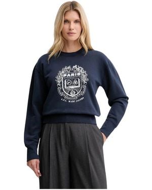 A.P.C. Sweatshirt Mit Grafikdruck - Blau