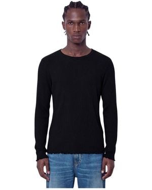 Our Legacy Verlängerter Langarm-Pullover - Schwarz
