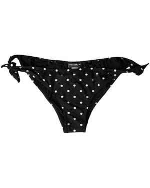 Dolce & Gabbana Bikini Bikinibroekje Polka Dot Stijl - Zwart