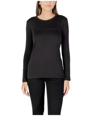 ARMANI EXCHANGE Long Sleeve T-Shirts - Black