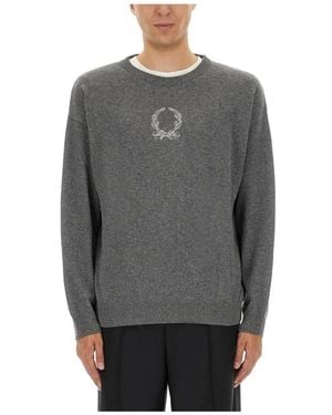 Moschino Round-Neck Knitwear - Gris