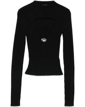 DIESEL Round-Neck Knitwear - Nero