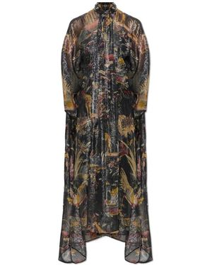 Etro Kleedjes ,Zwart ,Lurex Draad Jurk