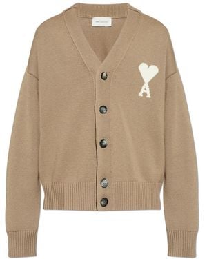 Ami Paris Cardigans - Natural