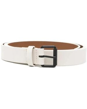 Sofie D'Hoore Varnia Leather Wide Belt Mm 25 - Naturel
