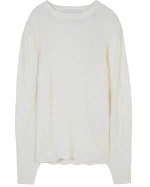Silvian Heach Round-Neck Knitwear - White