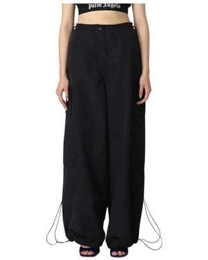 Palm Angels Wide Pants - Black