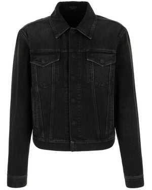 Gucci Washed Cotton Denim Jacket - Zwart