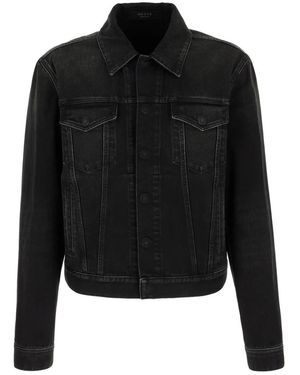 Gucci Washed Cotton Denim Jacket - Zwart