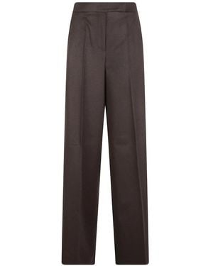 Max Mara Broeken ,Zwart ,Wijde Broek - Grijs