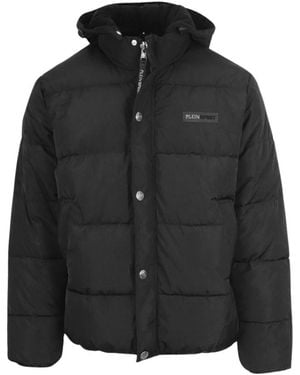 Philipp Plein Winter Jackets - Black
