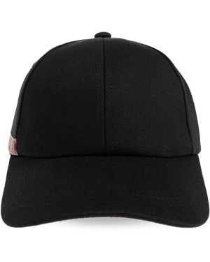 Paul Smith Signature Stripe Baseball Cap - Zwart