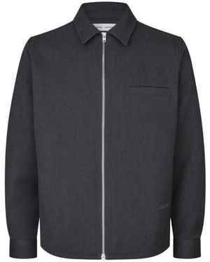 Samsøe & Samsøe Sadamon Gt Zip Overshirt - Blau