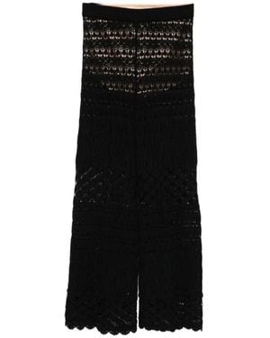Semicouture Wide Trousers - Black