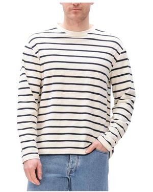 Anerkjendt Truien & Vesten ,Veelkleurig ,Katoen Aksander Sweat - Wit