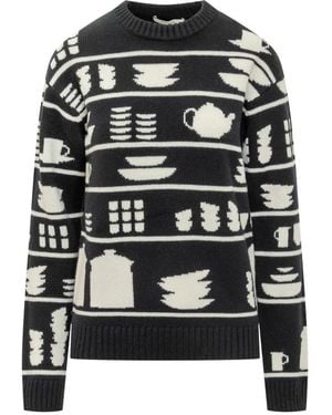 JW Anderson Round-Neck Knitwear - Black