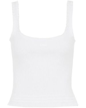 Chloé Sleeveless Tops - White