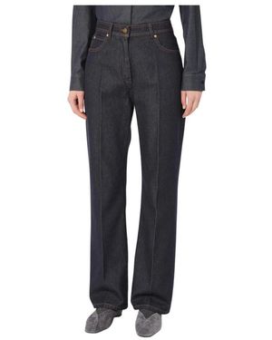 Max Mara Jeans ,Blauw ,Straight Jeans - Grijs