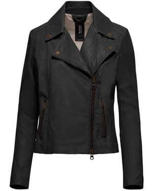 Bomboogie Jassen ,Zwart ,Leer Giacca